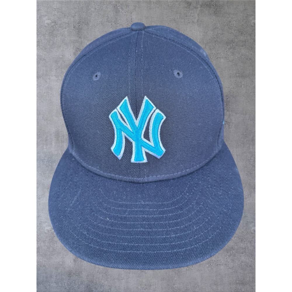 New Era 9FIFTY NY Yankees Hat Navy Blue Turquoise Snapback Cap MLB One Size UNC